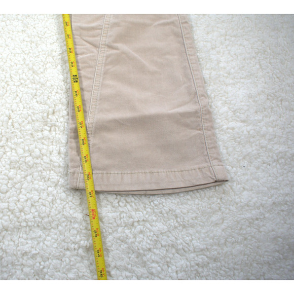 NWOT Free People Hit Back Slim Flare Pant Sz 4 Morning Oat Corduroy Velvet Boho - Picture 5 of 5